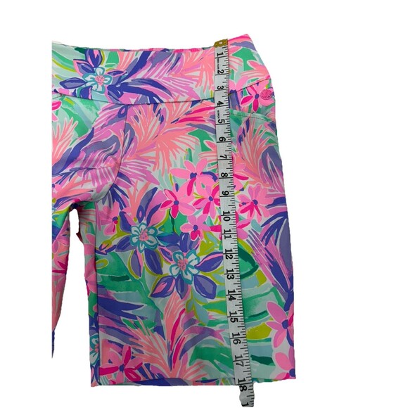 Lilly Pulitzer Luxletic Reid Pull On Golf Shorts Women 6 Calla Lilly Pink Resort - Picture 9 of 10